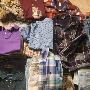 Polo by Ralph Lauren- Osh Kosh - Wrangler- Levis  50 PIECE BOY  BUNDLE  7 & 8